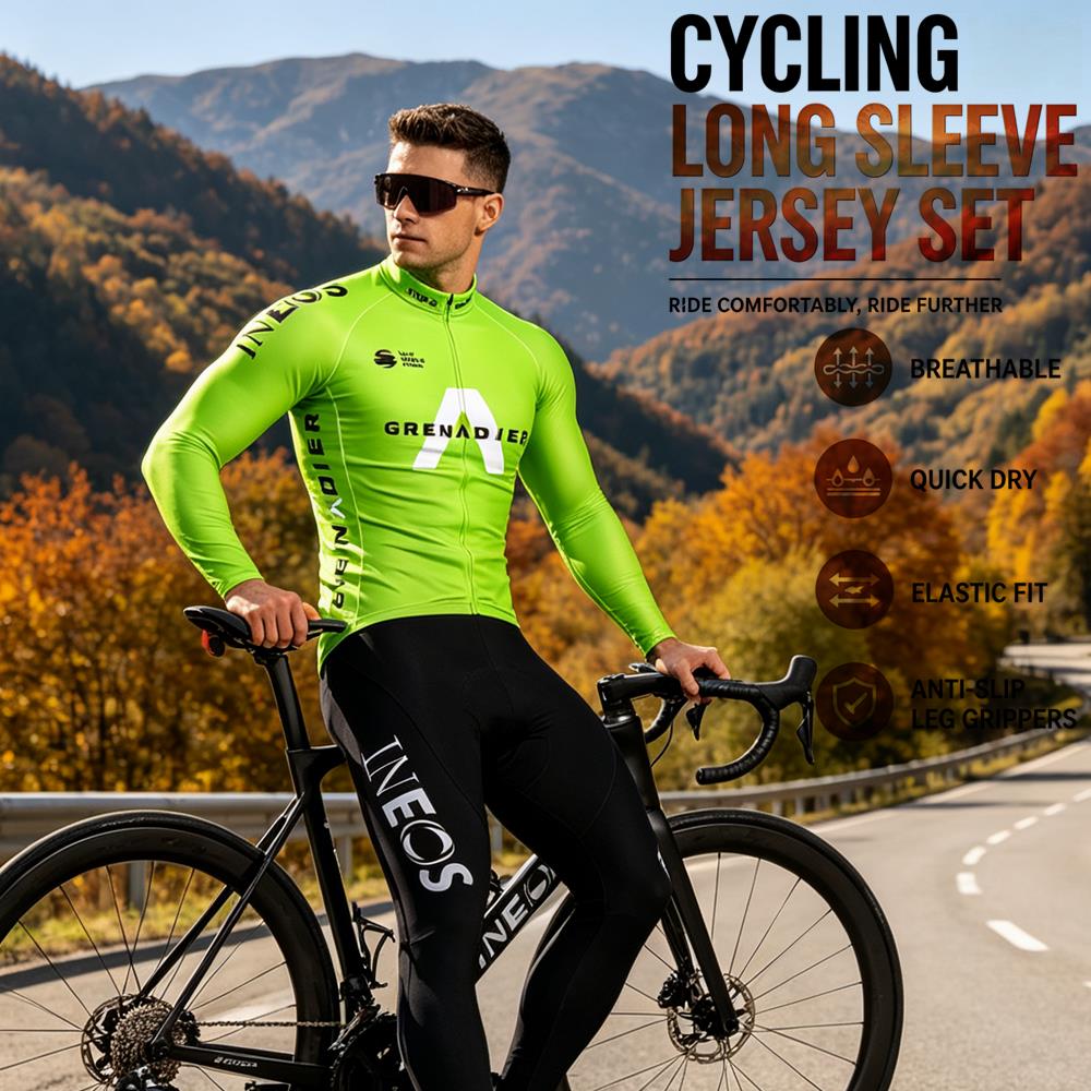 Autumn Cycling Jersey Set Ropa - Cycling Gear Brands 评论和价格